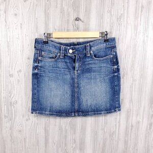 Vintage Denim Mini Skirt Gap Preppy Fall Winter